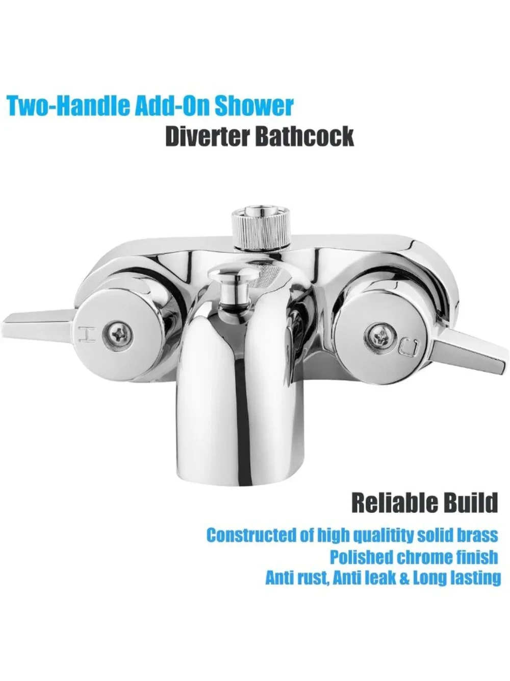 Vintage Clawfoot Tub Shower Diverter Kit - 3 3/8